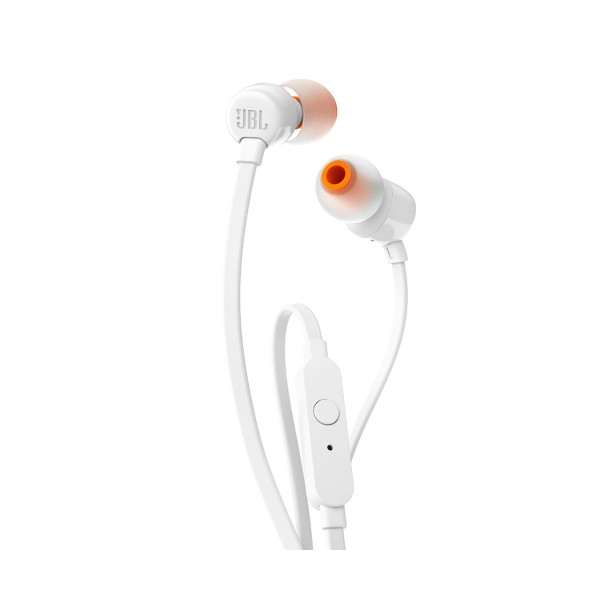 Jbl t110 blanco auriculares de botón con micrófono integrado
