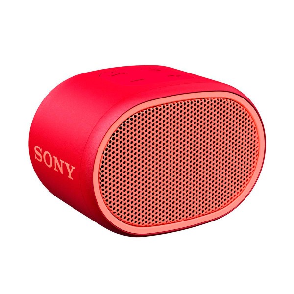 Sony srs-xb01 rojo altavoz inalámbrico bluetooth aux micrófono extra bass y resistente al agua