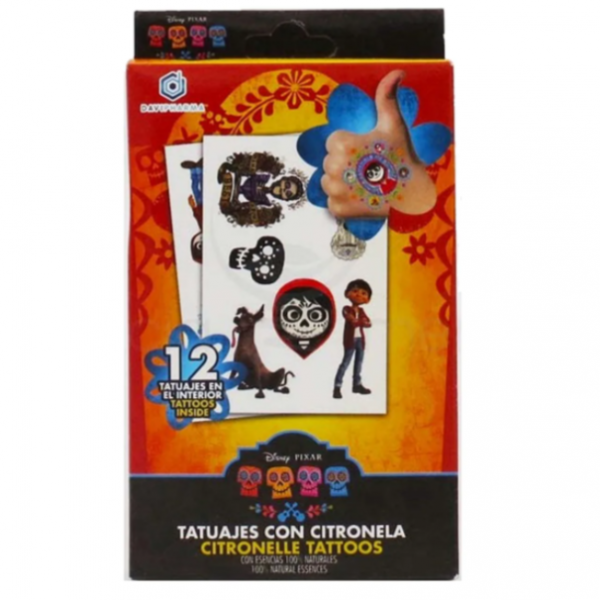 Tatuaje Con Citronela Coco 3a 12u