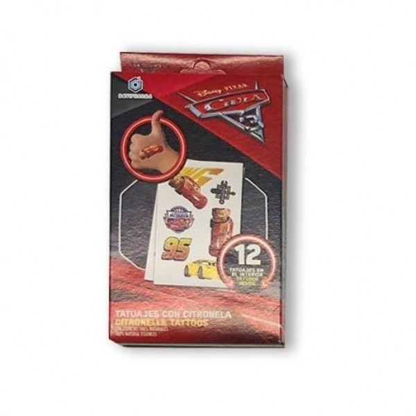 Tatuaje Con Citronela Cars 3a 12u