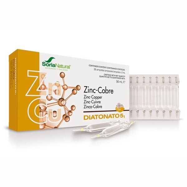 Diatonato 5-1 Zinc- Cobre 28 X 2 ml Viales Soria Natural R.17032